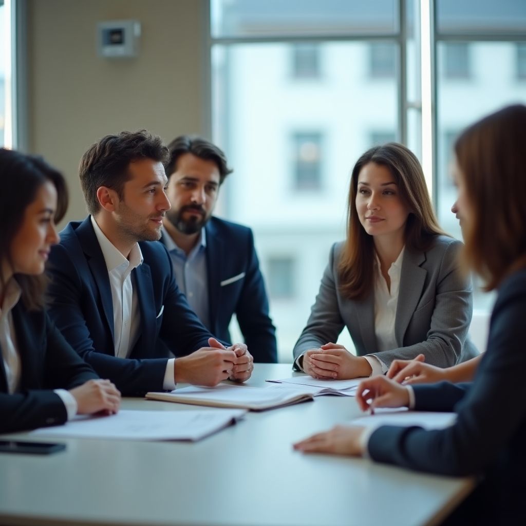 Equipo WAHED INVEST reunión estratégica planificación cursos