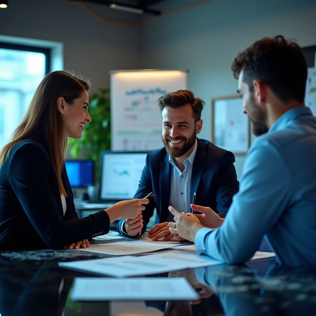 Equipo WAHED INVEST trabajando